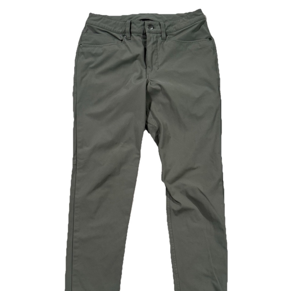 Mens Lululemon ABC Olive Green Slim Fit Warpstreme 5 Pocket Pant Size 29